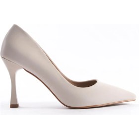 Resim Kocadal Kocadal Jessica Kadın Bej Saten Stiletto Muhtelif 