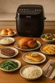 Resim Altus 7L Ecofryer Master, Buhar Destekli, Az Yağlı, Ayarlı Sıcaklık ve Zamanlayıcı 