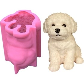 Resim Qingmipy Pembe Köpek Şekilli Silikon Kalıp - Esnek, Dayanıklı, Kolay Çıkartma - Mum, Sabun, Ev Dekorasyonu Yapımı İçin İdeal 