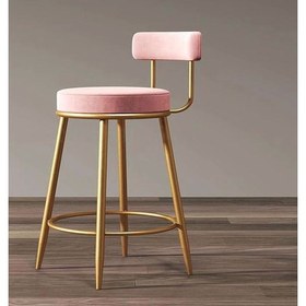 Resim Şym Design Lois Bar Sandalyesi Taburesi Ada Mutfak Sandalyesi 75 cm LOIS064
     Pembe 