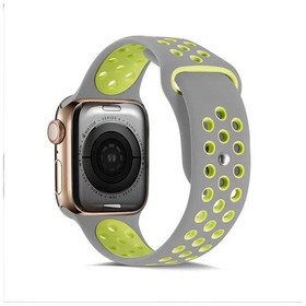 Resim Ekılıf - İos Watch 40mm Uyumlu - Kordon Silikon Kordon Krd-02 - No8 