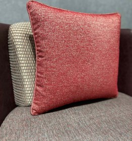 Resim Keten-117 (KIRÇILLI) - 50x50 (KARE) İçi Dolgulu Düz Fitilli 