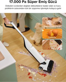 Resim Roborock Flexi Pro Dikey Robot Süpürge Beyaz 