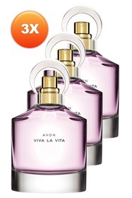 Resim Avon Viva La Vita Kadın Parfüm Edp 50 Ml. Üçlü Set 