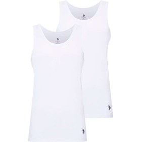 Resim U.S. Polo Assn. Erkek Beyaz 2 Li Atlet 80441 Beyaz 