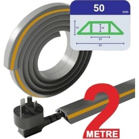 Resim Esnek Kablo Kanalı Şeritli GRI/GT-KK09 