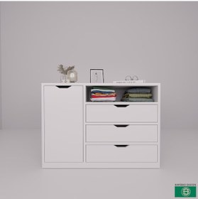 Resim Şifonyer Kapaklı Çekmeceli Çok Amaçlı Dolap 