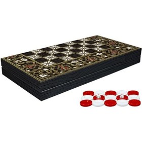 Resim Klasik Sedef İşlemeli Tavla Model 2 