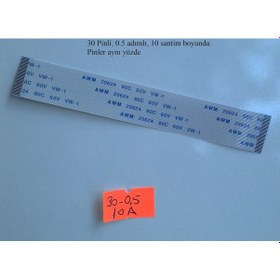 Resim Awm 20624 80C 60V Vw-1 Flex Şerit Kablo 30 Pin 10Cm 30-0.5-10A 