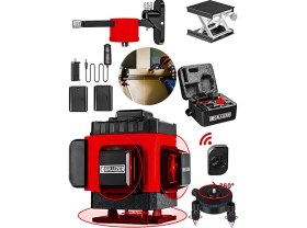 Resim Graizer Alman 128 Vf 12 Köşe Otomatik Hizalama Lazer Metre 360 Derece Yatay Dikey Çapraz Kumandalı Çantalı 