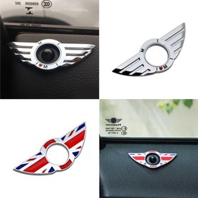 Resim Mini F53 F54 F55 F57 R50 R52 R56 R60 R57 Cooper Zarif Kapı Pimi Kilidi Kanat Rozeti Rozetler Araba Kapı Metal Etiketleri 