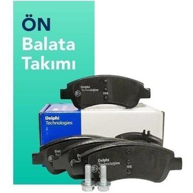 Resim Fiat Doblo 1.2 8V Ön Fren Balatası DELPHİ Marka 55170758 