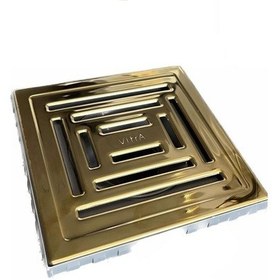 Resim VitrA 59980108000 Style Dk800 15cm Kare Yalıtımlı Yer Süzgeci - Parlak Altın Yandan - 5607319 