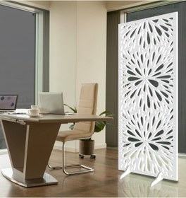 Resim Liar Dekor Liar Ahşap Seperatör (Paravan) - KSP-195 - (18 mm) - (85 cm x 210 cm) - (Beyaz) 