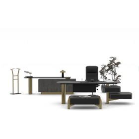 Resim Zec Ofis Tesla Premium Yönetici Masa Takımı - 2025 KOLEKSİYON 