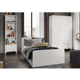 Resim Akasya Modern Genç Odası Takımı Beyaz - 4 Parçalı Ve Tamamı 1. Ka Beyaz 