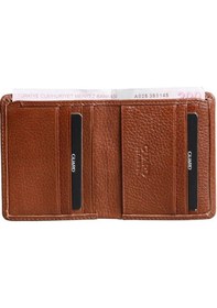 Resim Guard Taba Minimal Spor Hakiki Deri Erkek Cüzdanı P705 Taba 