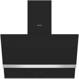 Resim Simfer 8738 60 CM Premium Dokunmatik Dekorlu Cam Davlumbaz 