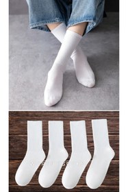 Resim WORTHY SOCKS 4'lü Atletik Spor Tenis Kolej Çorap 