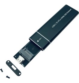 Resim Alfais 4766 USB 3.1 Type C To Pci-E Express Nvme SSD M.2 M-Key Hard Disk Kutusu 