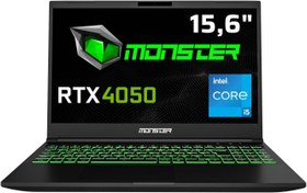 Resim Monster Abra A5 V20.3 Intel Core i7 13700H 16 GB RAM 500 GB SSD 6 GB RTX 4050 FreeDos 15,6" FHD 144 Hz Oyun Bilgisayarı 