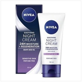 Resim Nivea 24H Sensitive Soothingh Night Cream 50 ML 