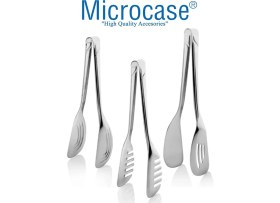 Resim Microcase 4'lü Pratik ve Paslanmaz Mutfak Maşa SETI-AL3727 