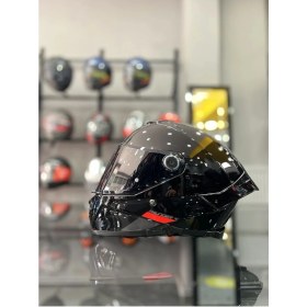 Resim MT Helmets Thunder 4 Gloss Black Kask Şeffaf Vizörlü 
