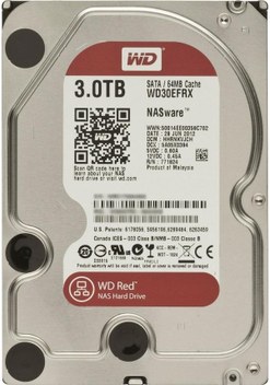 WD WD30EFRX 3.5" 3 TB 64 MB 5400 RPM SATA 3 HDD