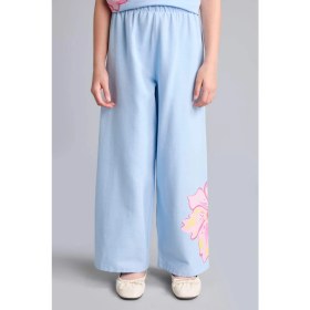 Resim DeFacto Wide Leg Geniş Paça Açık Mavi Çiçekli Pantolon Kız Çocuk H9946A826HS 