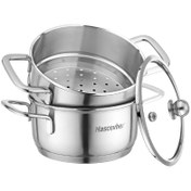 Resim Hascevher Buharlı Metal Tencere 12 cm 