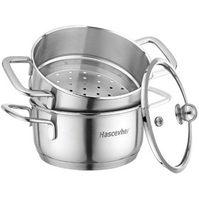 Resim Hascevher Buharlı Metal Tencere 12 cm 