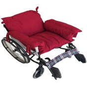 Resim Sırt Ve Yan Bölmeli Tekerlekli Sandalye Koltuğu Minderi 