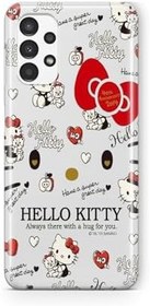 Resim Multitronic Samsung Galaxy A72 Uyumlu Hello Kitty 2 Tasarım Baskılı Şeffaf Kılıf 