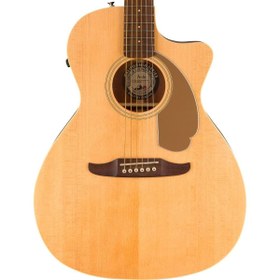 Resim Fender Newporter Player Elektro Akustik Gitar - Natural / Walnut 