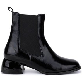 Resim Tamer Tanca Kadın Hakiki Deri Siyah Rugan Topuklu Bot 1120 615 Bn Bot Sk25-26 Sıyah Rugan SİYAH RUGAN 