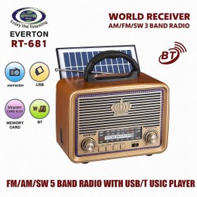 Resim kar-bul Rt-860 Nostaljik Bluetoothlu Usb / Sd / Radyo Müzik Kutusu 