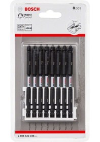 Resim Bosch Impact Ctrl Çift Taraf 8'li PH2/PZ2 110mm Vidalama Ucu Paketi - 2608522348 