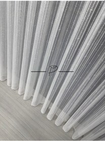 Resim Tül Perde Örme Jakar Sudem Desen 1. Kalite Ekru 