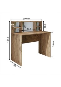 Resim Paris Çalışma Masası , Çocuk Masası, Ofis Masası 100 Cm Atlantik Çam 