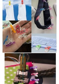 Resim Dikiş Nakış Kumaş Kağıt Sıkıştırma Mandalı Kumaşlarınızı Rahatça Skıştırın 10 Adet ıdır. 