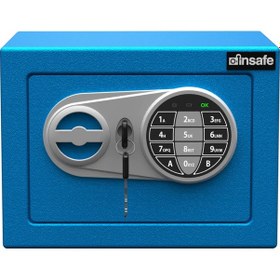 Resim İnsafe ISCI17 Küçük Boy Çelik Para Kasası Mavi 