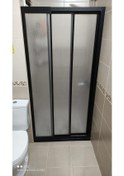 Resim Teknesiz 3 lü Panel Duşakabin Siyah 