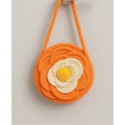 Resim El Yapımı Makrome Çanta Doğal ve Şık Tasarım Çiçek Kırmızı 