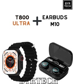 Resim BYRTECH Watch 8 Ultra Smartwatch T800 Ultra Uyumlu Akıllı Saat + Earbuds Tws M10 Bluetooth Kulaklık 