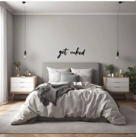 Resim Modern Metal Duvar Sanatı Get Naked Metal Duvar Tablosu İmza 