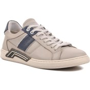 Resim Bulldozer 221160 Açık Gri Hakiki Deri Erkek Sneaker 