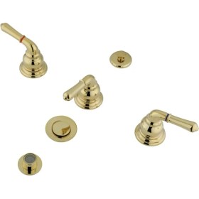 Resim Storemax Of EB322 Taharet Musluğu, 3 Kollu Saplı Açılır, Cilalı Pirinç 