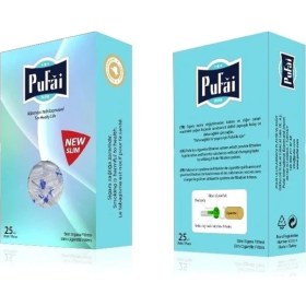 Resim Pufai Süper Slim Sigara Filtresi Tar Süzen Ağızlık 5Mm 6Mm Uyumlu 25 Adet 1 Kutu Turkuaz 