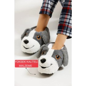 Resim Devida Orjinal Yumuşak Taban Sevimli Köpek Panduf 